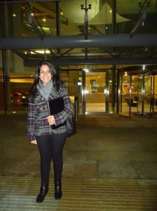 Valerie Gordian en las facilidades de AstraZeneca en Alderley Park, Inglaterra.